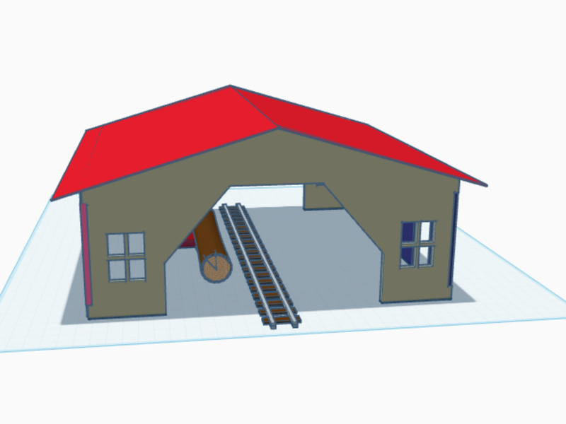 Sawmill 3D Rendering